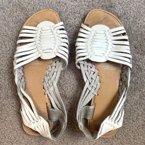 White Huarache Sandals